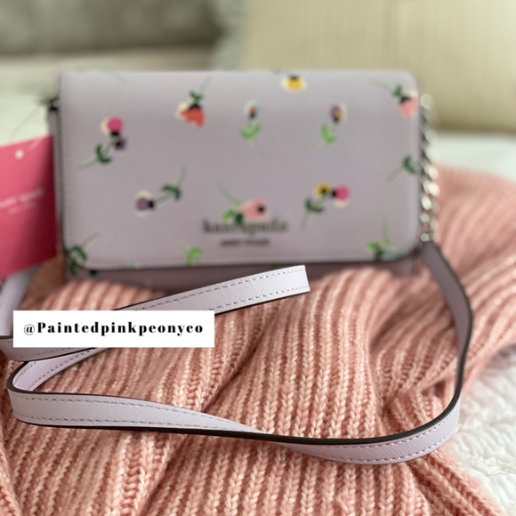 🆕 KATE SPADE | Lilac Purse Cameron Wildflower Ditsy - Picture 12 of 12